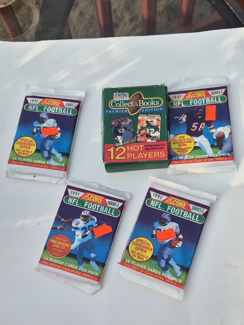Topps NFL Football Packs and CollectaBooks Set - Blue & Green